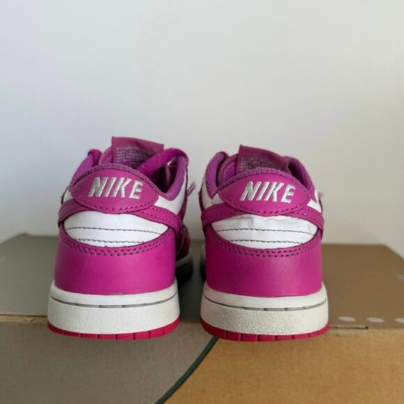 Nike Dunk Low PS “Active Fuchsia” Preschool Kids Sneakers- SZ 13 C - Picture 11 of 14
